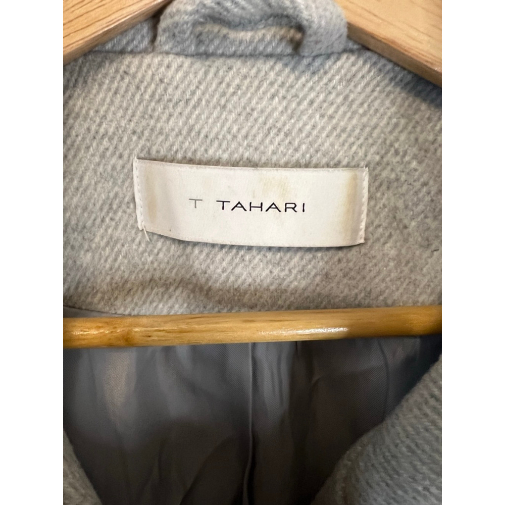 Women's T Tahari Gray Wool Blend Pea Coat M - Picture 12 of 12